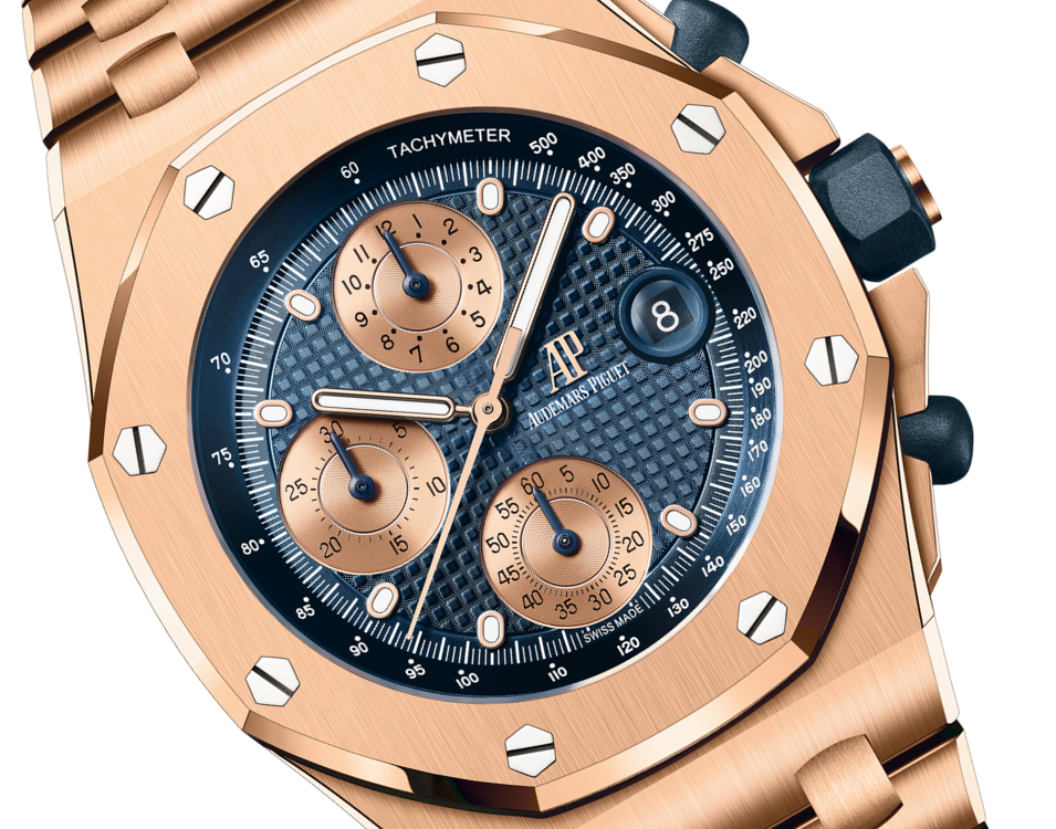 OFFSHORE Pink Gold Blue Dial CHRONOGRAPH 42mm