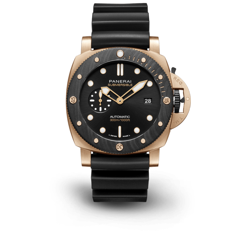 Submersible Black QuarantaQuattro Goldtech&trade; OroCarbo 44mm