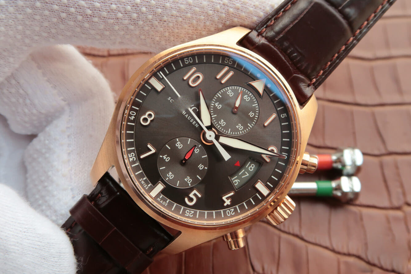 PILOT IW387802 ZF FACTORY BROWN STRAP