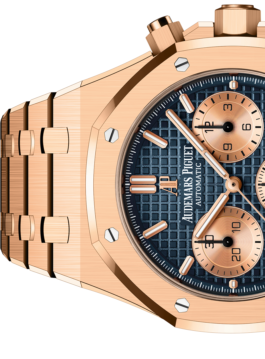 AUDEMARS PIGUET Pink Gold Blue Dial CHRONOGRAPH 41mm