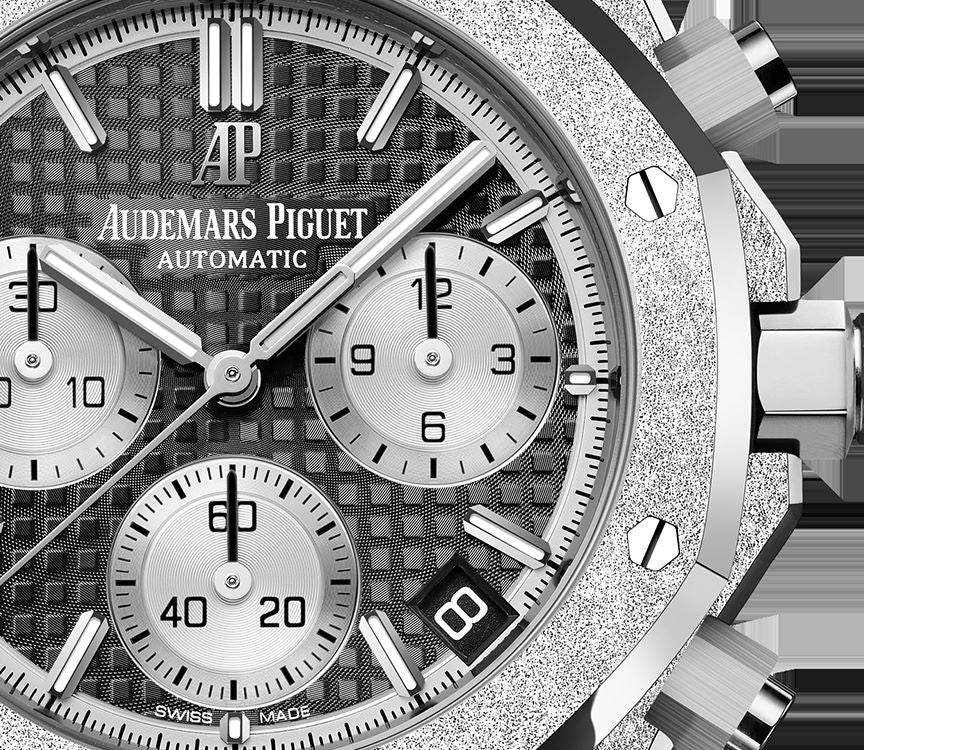 AUDEMARS PIGUET FROSTED GOLD CHRONOGRAPH Black Dial 41mm