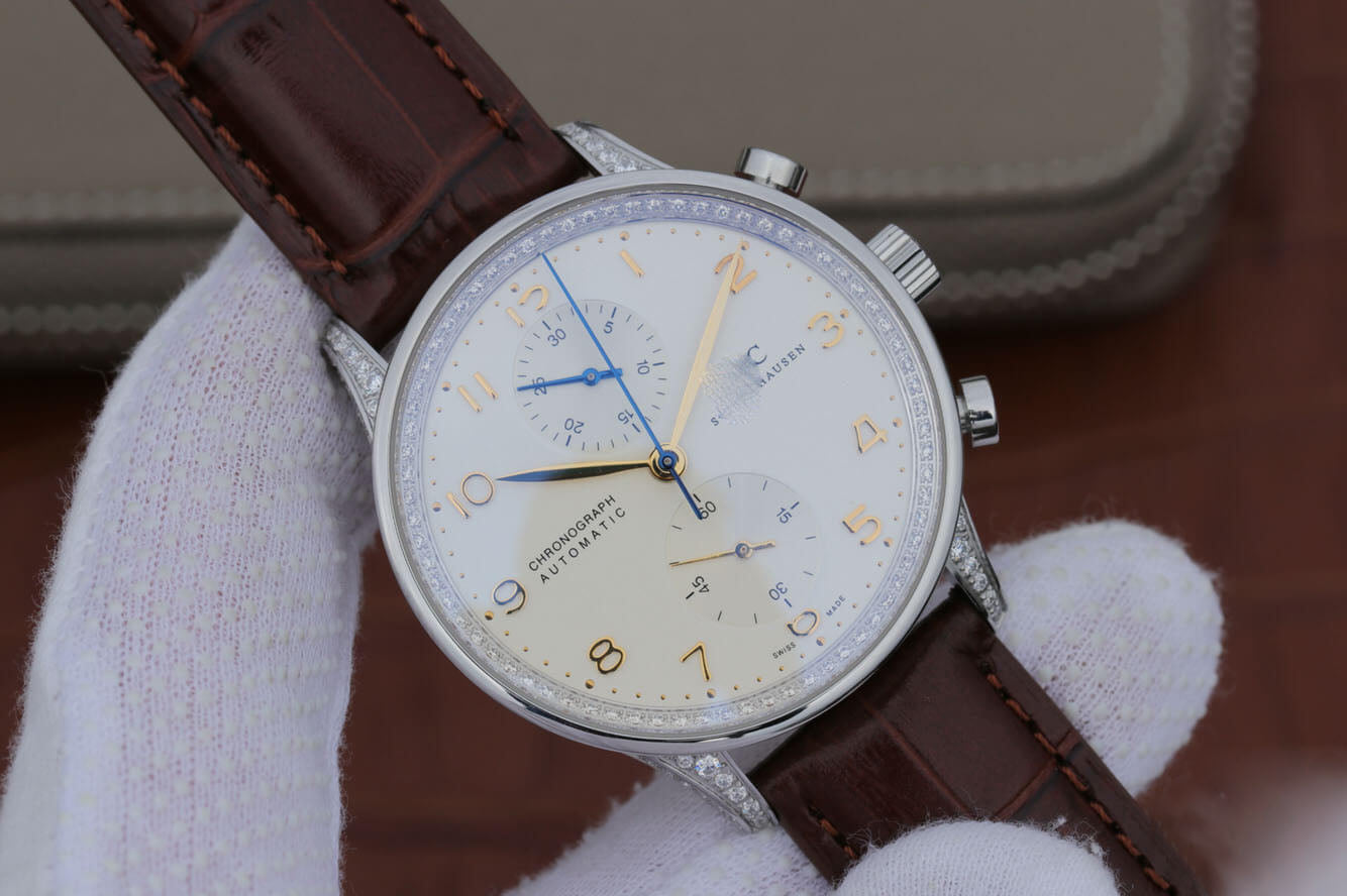 PORTUGIESER IW371440 ZF FACTORY BROWN STRAP