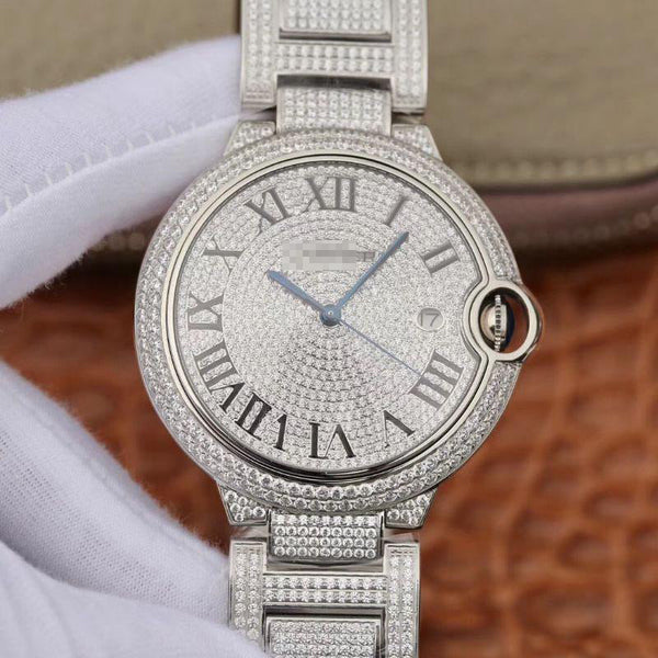 BALLON BLEU DE  WE9009Z3 42MM TW FACTORY SILVER DIAMOND DIAL