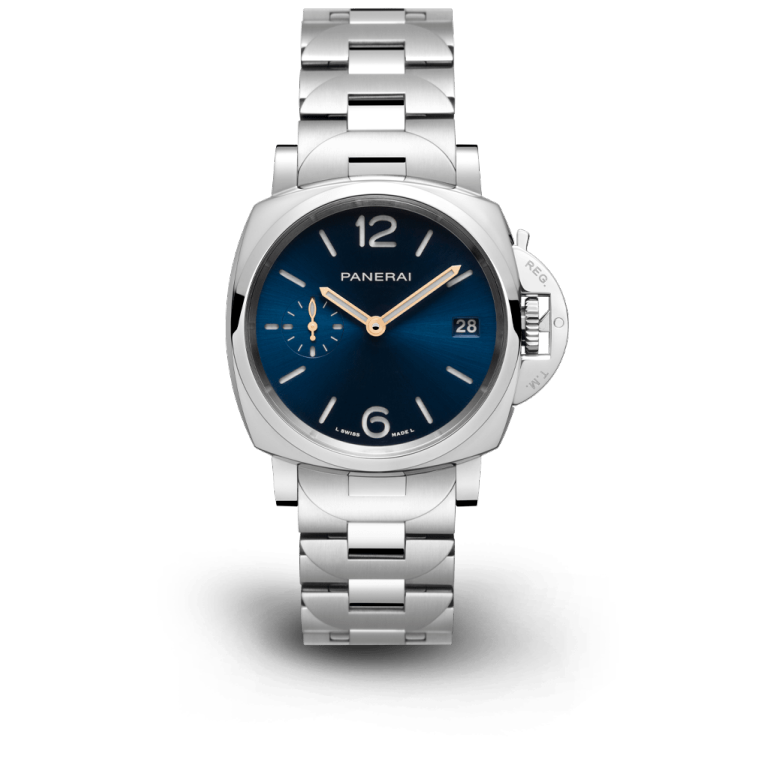 Luminor Due Blue Polished steel 38mm