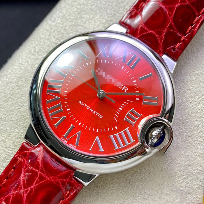 BALLON BLEU DE  36MM 3K FACTORY RED STRAP